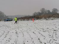 Schneebedecktes Feld – KMDB-Team bei der Sondierung für sichere Bauprojekte in Sachsen Anhalt